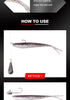 Spinpoler 2" 3" 4" Soft Fishing Lures Jerk Minnow Shad Drop Shot Soft Bait Swimbait Split Tail for Bass Trout Pike Walleye Pesca